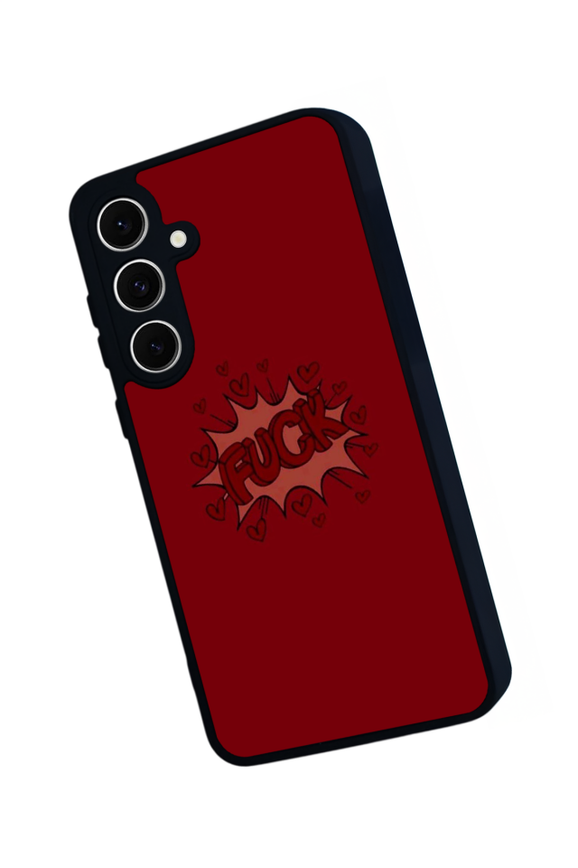 Samsung Galaxy S24 FE Uyumlu Kalp Love Tasarımlı Glossy Premium Kılıf