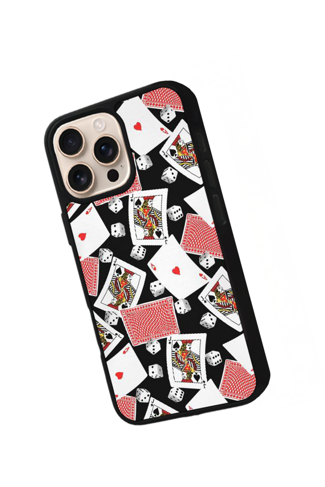 iPhone 16 Pro Max Uyumlu Kart Tasarımlı Glossy Premium Kılıf
