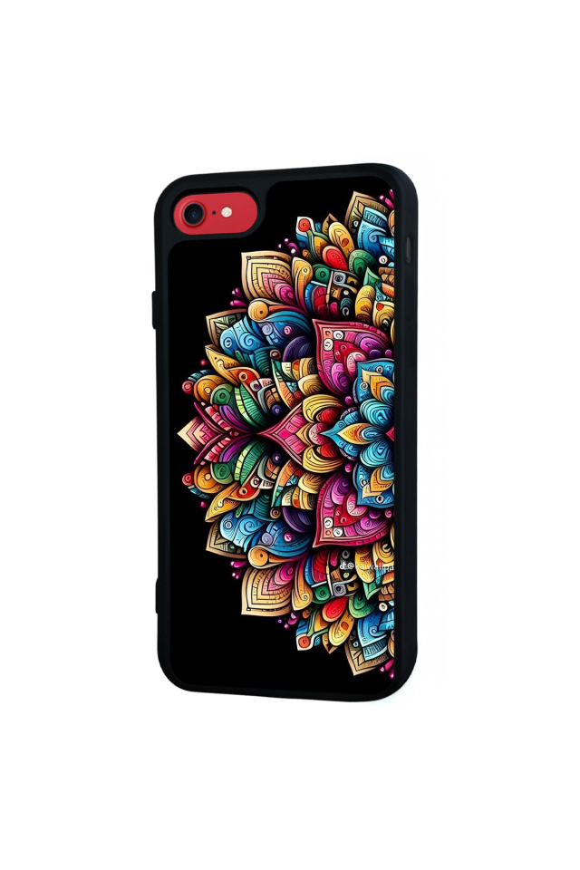 iPhone 8 Uyumlu Mandala Tasarımlı Glossy Premium Kılıf