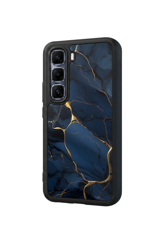 Infinix Hot 60 Pro Plus Uyumlu Mermer Marble Tasarımlı Glossy Premium Kılıf