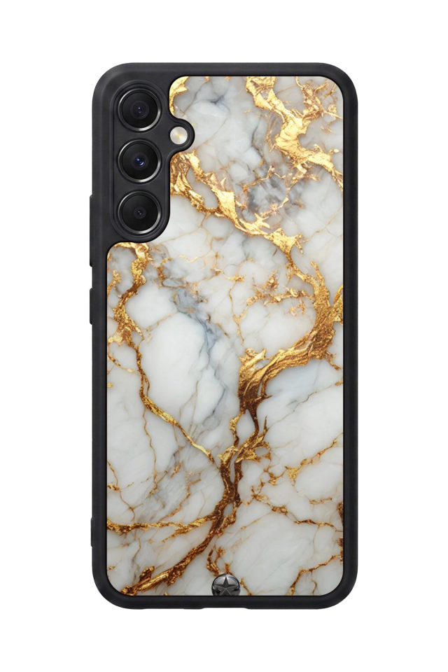 Samsung Galaxy A34 Uyumlu Mermer Marble Tasarımlı Glossy Premium Kılıf