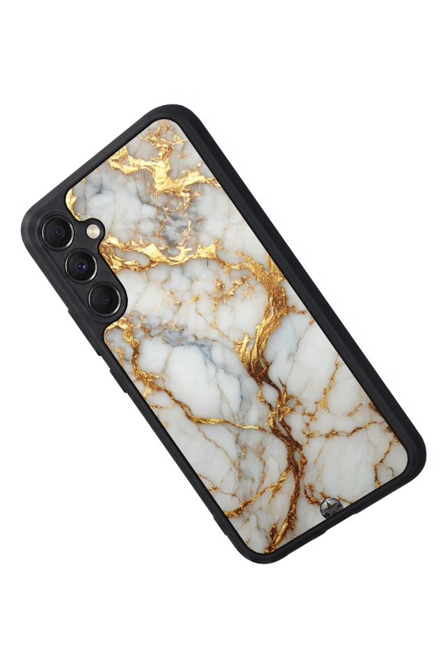 Samsung Galaxy A34 Uyumlu Mermer Marble Tasarımlı Glossy Premium Kılıf
