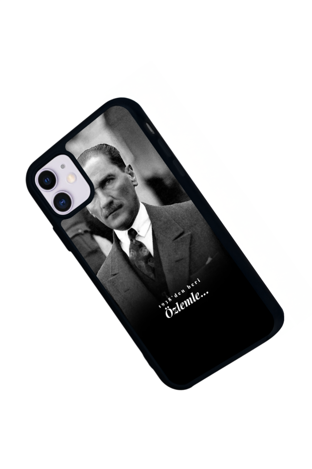 iPhone 11 Uyumlu Mustafa Kemal Ataturk Tasarımlı Glossy Premium Kılıf