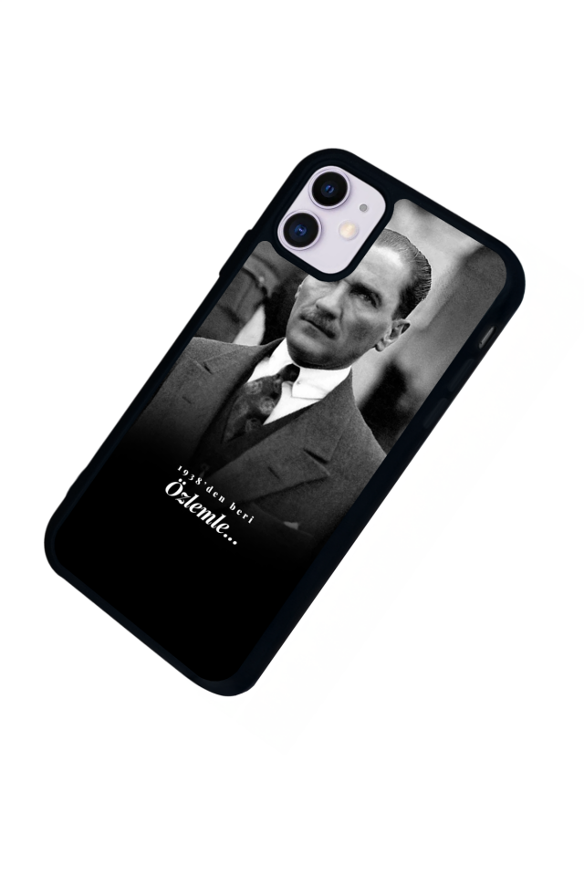 iPhone 11 Uyumlu Mustafa Kemal Ataturk Tasarımlı Glossy Premium Kılıf