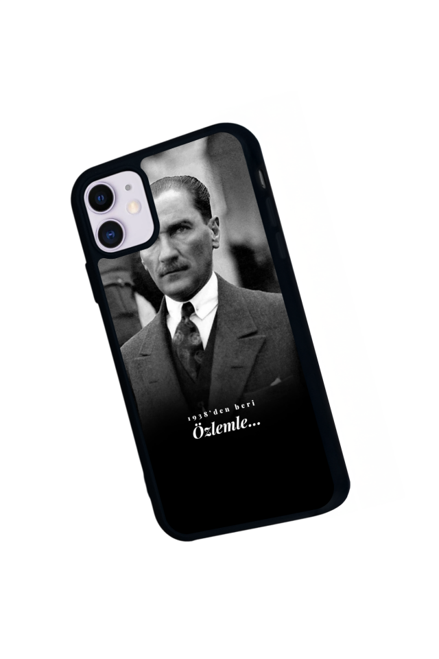 iPhone 11 Uyumlu Mustafa Kemal Ataturk Tasarımlı Glossy Premium Kılıf