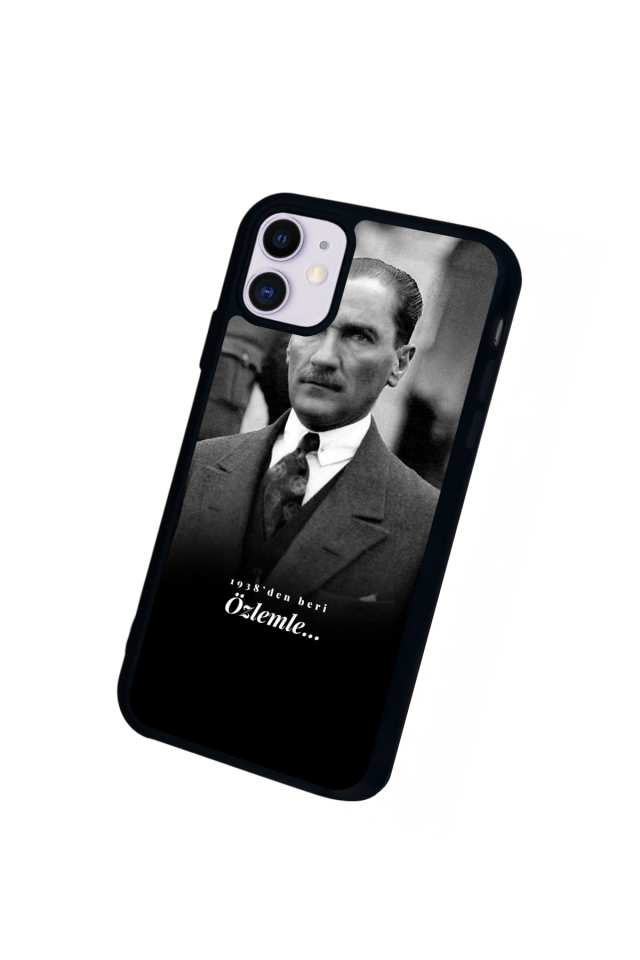 iPhone 11 Uyumlu Mustafa Kemal Ataturk Tasarımlı Glossy Premium Kılıf