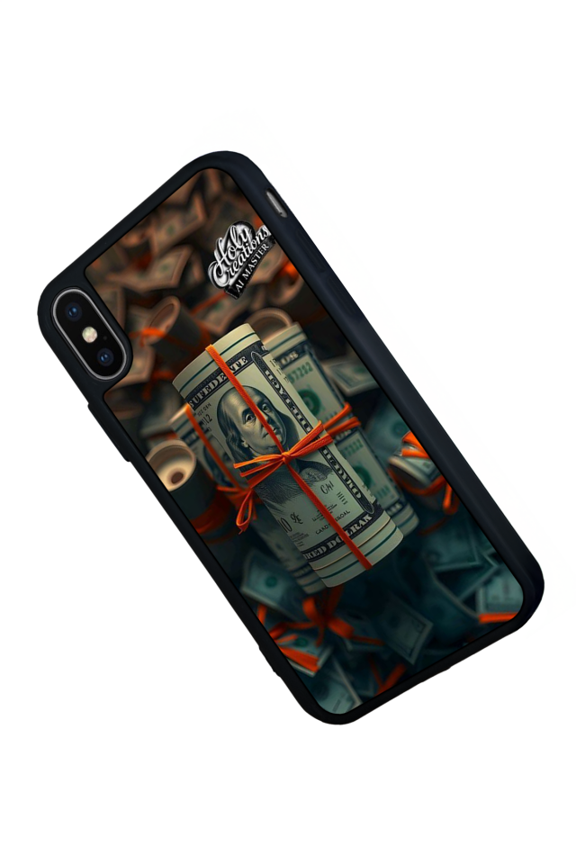 iPhone X/ XS Uyumlu Para Tasarımlı Glossy Premium Kılıf