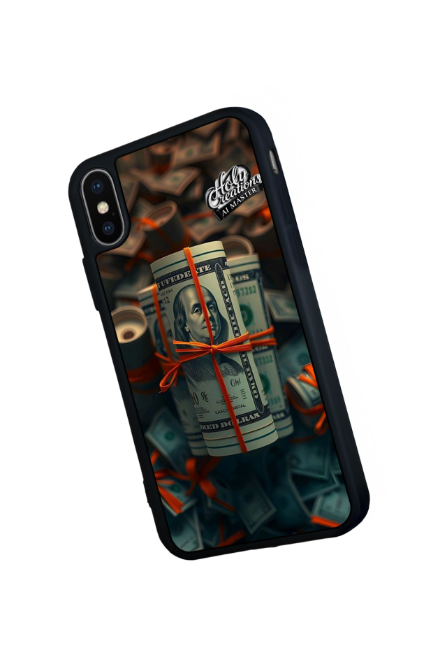 iPhone X/ XS Uyumlu Para Tasarımlı Glossy Premium Kılıf