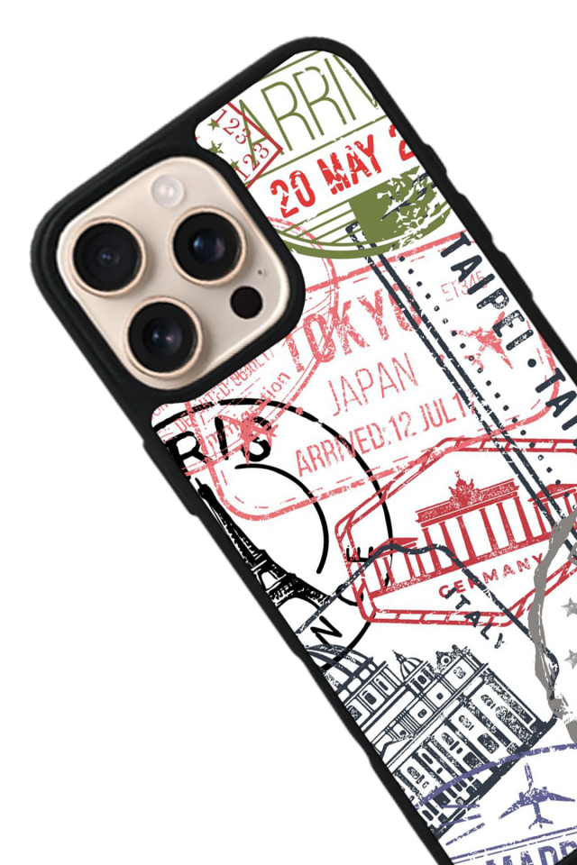 iPhone 16 Pro Uyumlu Poster Tasarımlı Glossy Premium Kılıf