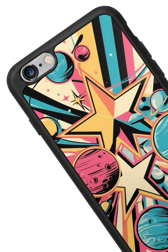 iPhone 6 Plus Uyumlu Uzay Tasarımlı Glossy Premium Kılıf