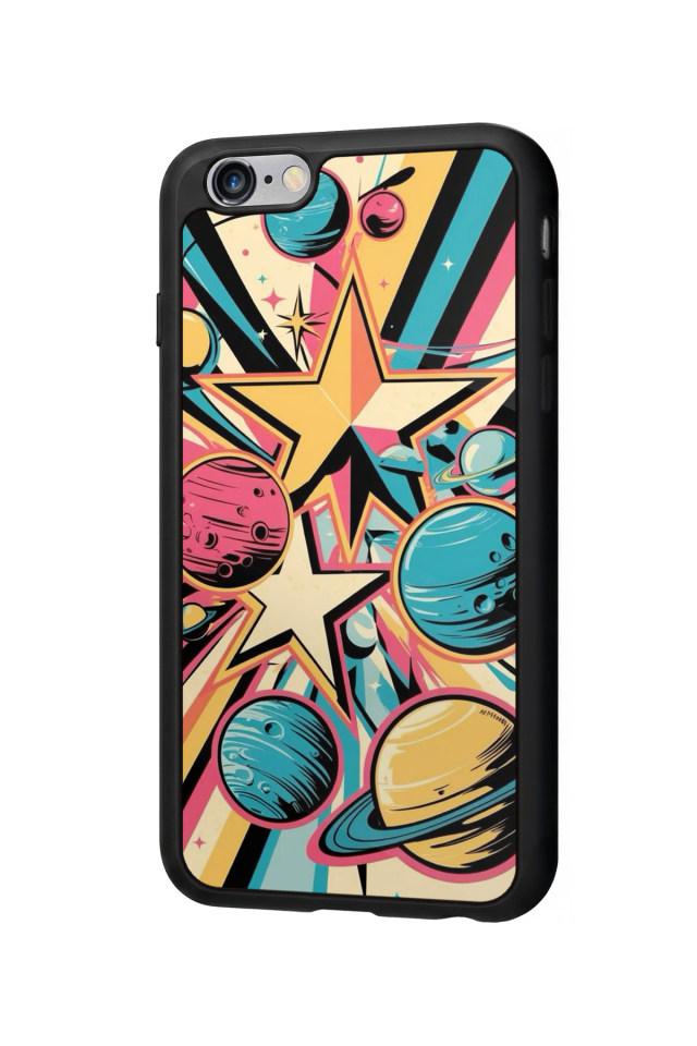 iPhone 6 Plus Uyumlu Uzay Tasarımlı Glossy Premium Kılıf