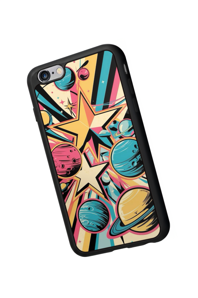 iPhone 6 Plus Uyumlu Uzay Tasarımlı Glossy Premium Kılıf
