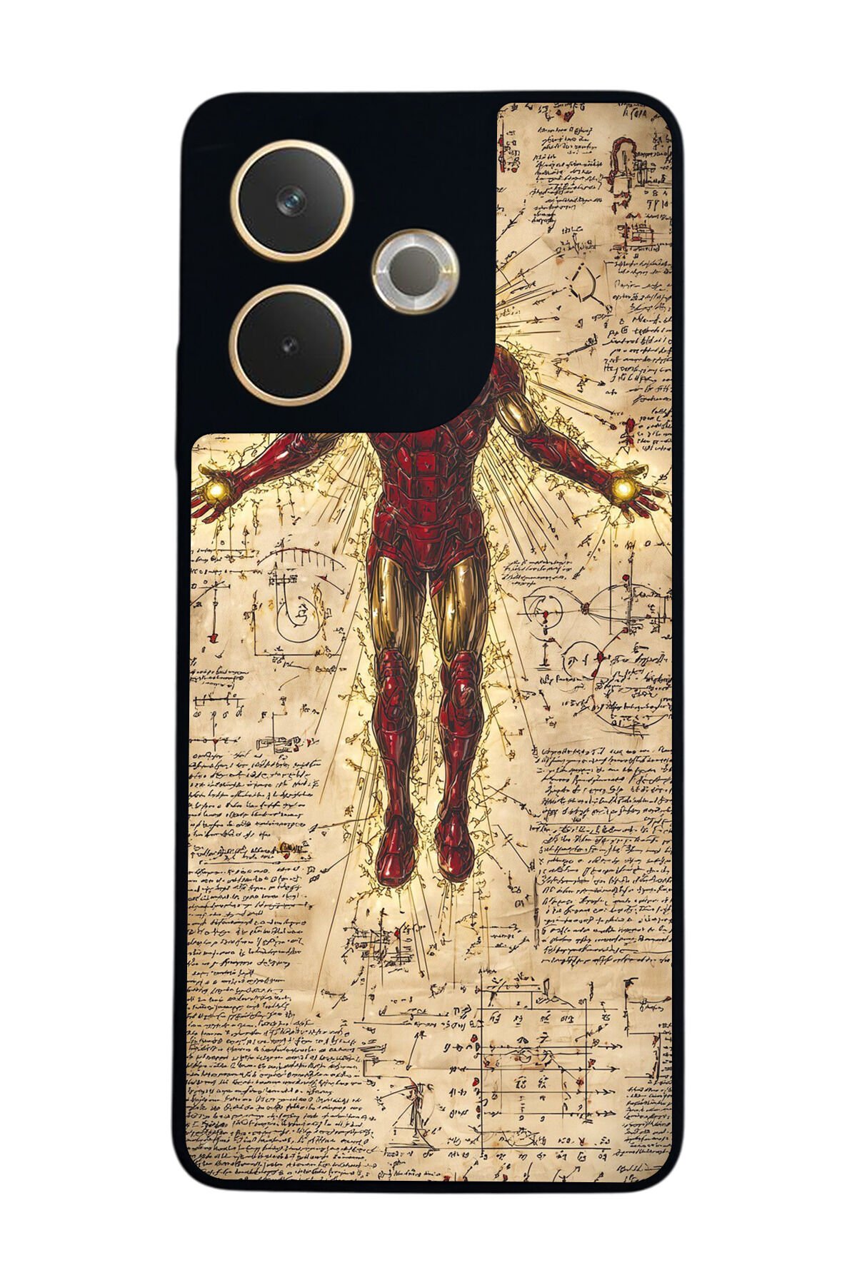 Oppo A5 Pro Uyumlu Iron Man ( Demir Adam ) Tasarımlı Glossy Premium Kılıf