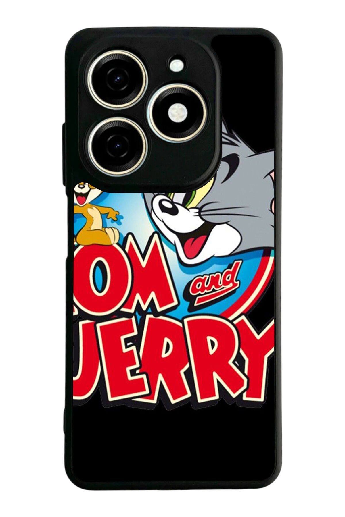 Tecno Spark 20/20C Uyumlu Tom And Jerry Tasarımlı Glossy Premium Kılıf