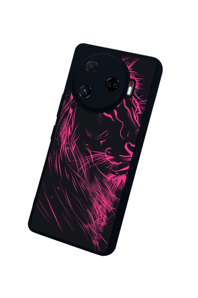 Tecno Camon 30 Pro Uyumlu Aslan Tasarımlı Glossy Premium Kılıf