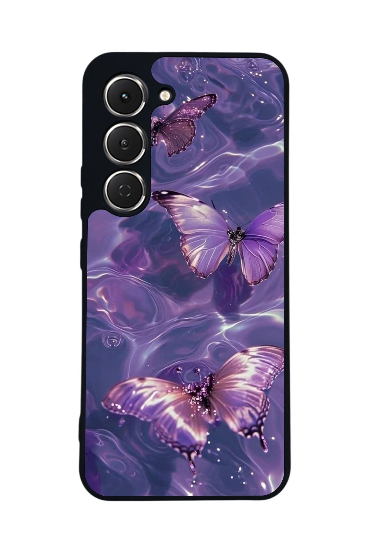 Tecno Spark 40 Pro Uyumlu Kelebek Tasarımlı Glossy Premium Kılıf