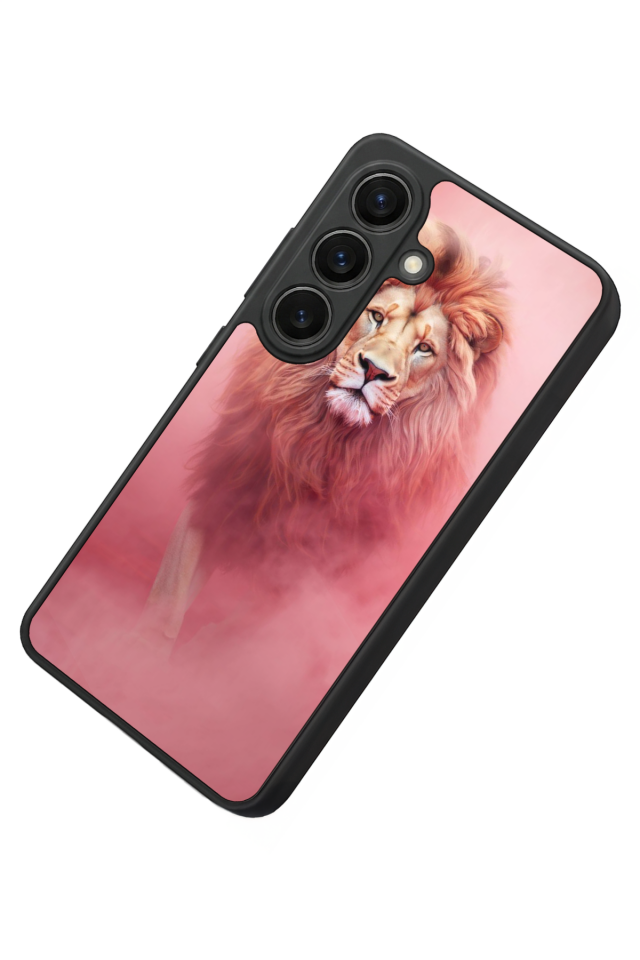 Samsung Galaxy S26 Uyumlu Aslan Tasarımlı Glossy Premium Kılıf