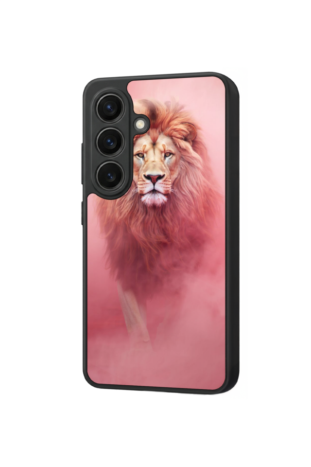 Samsung Galaxy S26 Uyumlu Aslan Tasarımlı Glossy Premium Kılıf