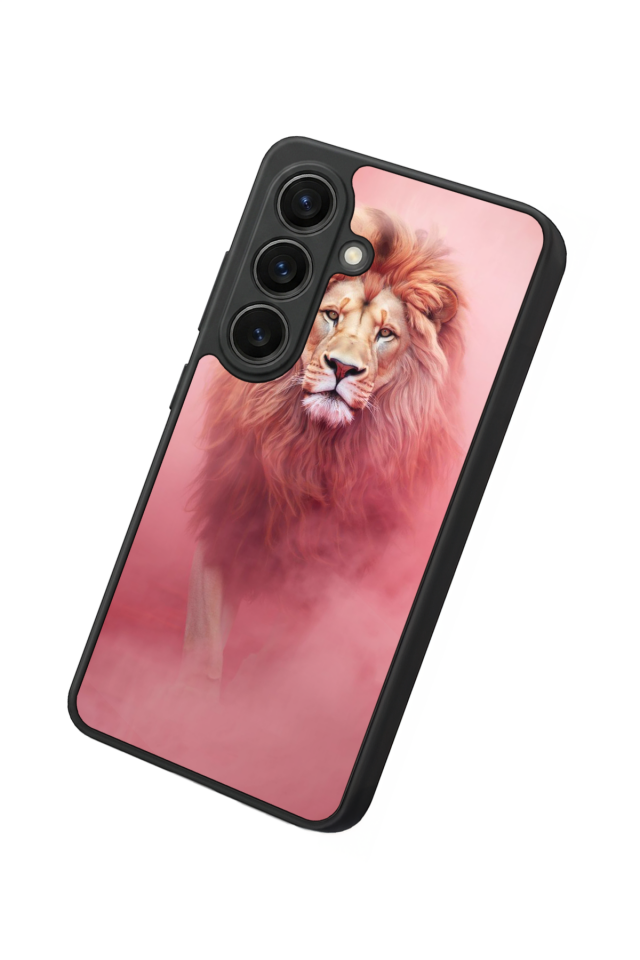 Samsung Galaxy S26 Uyumlu Aslan Tasarımlı Glossy Premium Kılıf