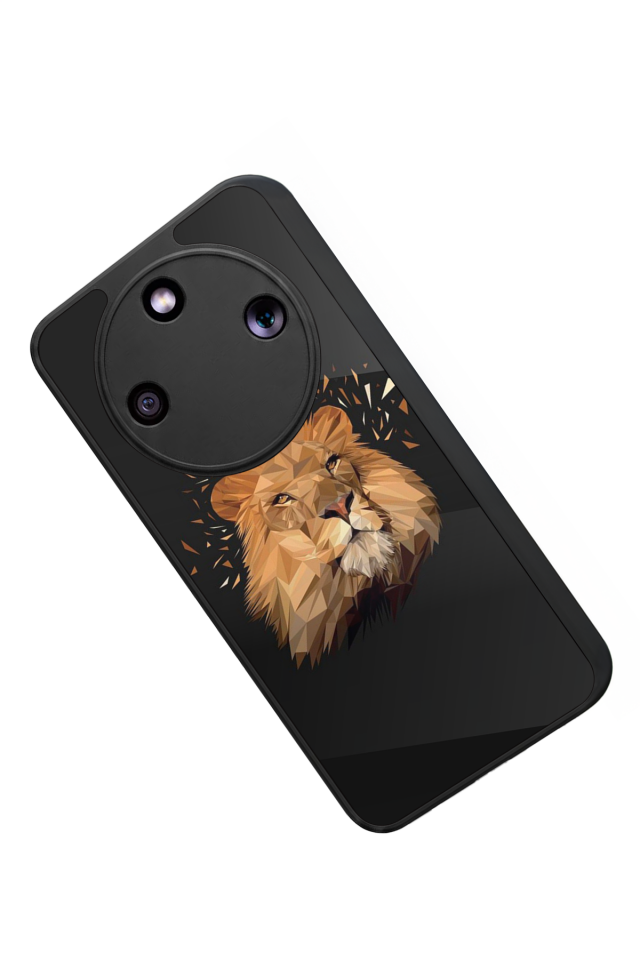 Honor Magic 8 Lite Uyumlu Aslan Tasarımlı Glossy Premium Kılıf