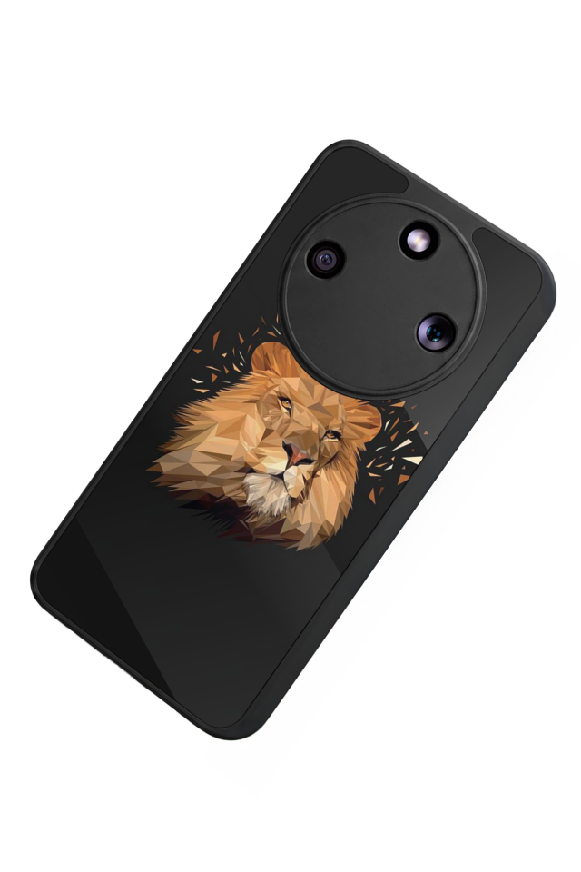 Honor Magic 8 Lite Uyumlu Aslan Tasarımlı Glossy Premium Kılıf