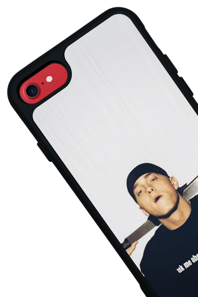 iPhone SE Uyumlu Eminem Tasarımlı Glossy Premium Kılıf