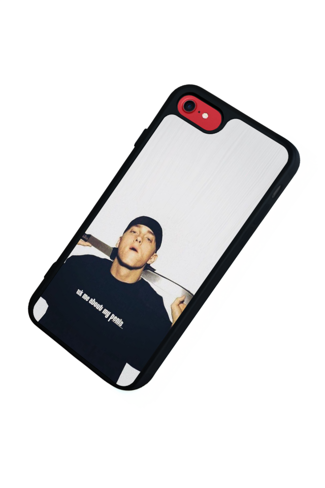 iPhone SE Uyumlu Eminem Tasarımlı Glossy Premium Kılıf
