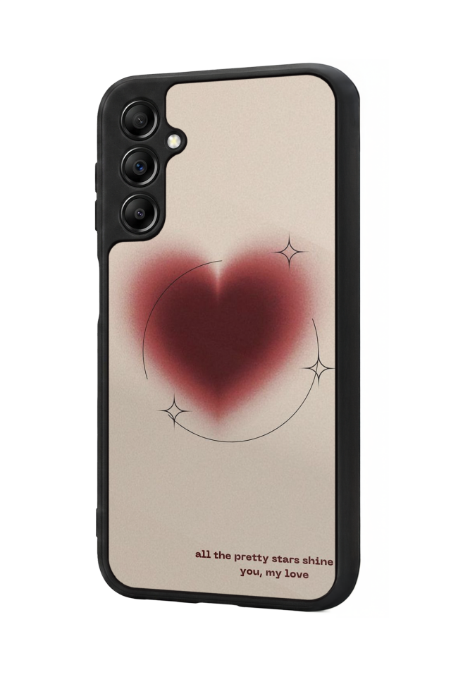 Samsung Galaxy A14 Uyumlu Kalp Love Tasarımlı Glossy Premium Kılıf