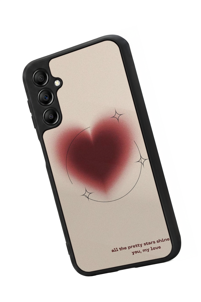 Samsung Galaxy A14 Uyumlu Kalp Love Tasarımlı Glossy Premium Kılıf