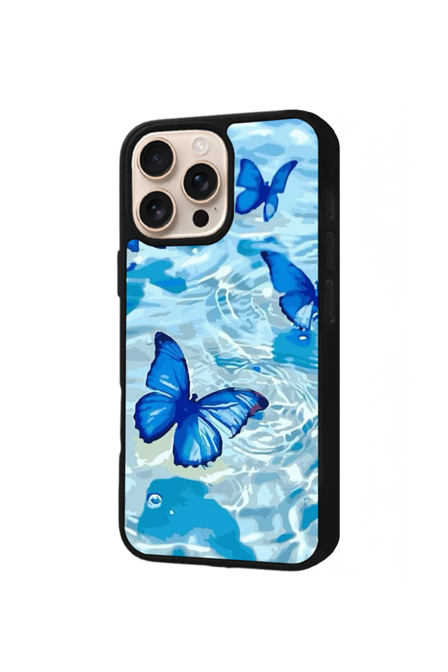 iPhone 14 Pro Uyumlu Kelebek Tasarımlı Glossy Premium Kılıf