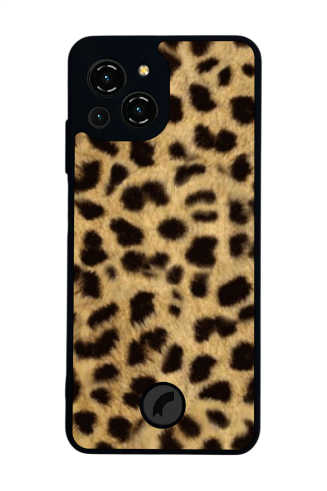 Reeder S23 Pro Max Uyumlu Leopar Tasarımlı Glossy Premium Kılıf