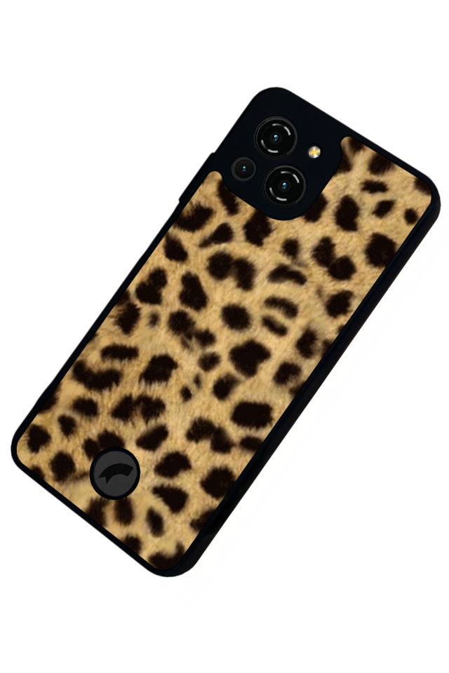 Reeder S23 Pro Max Uyumlu Leopar Tasarımlı Glossy Premium Kılıf