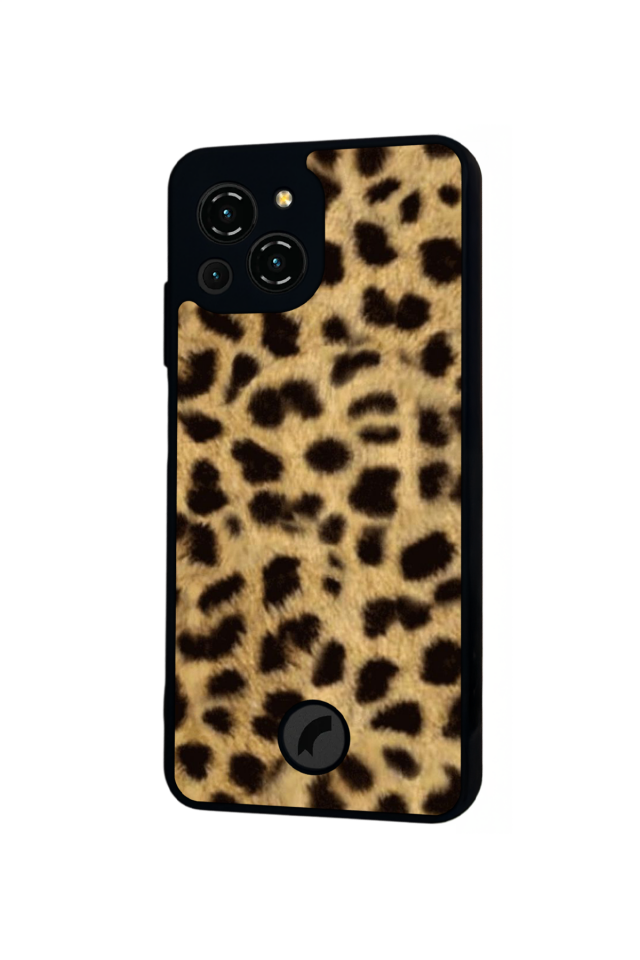 Reeder S23 Pro Max Uyumlu Leopar Tasarımlı Glossy Premium Kılıf