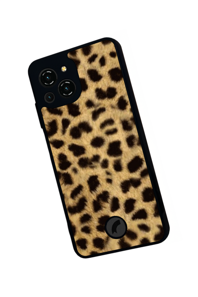 Reeder S23 Pro Max Uyumlu Leopar Tasarımlı Glossy Premium Kılıf