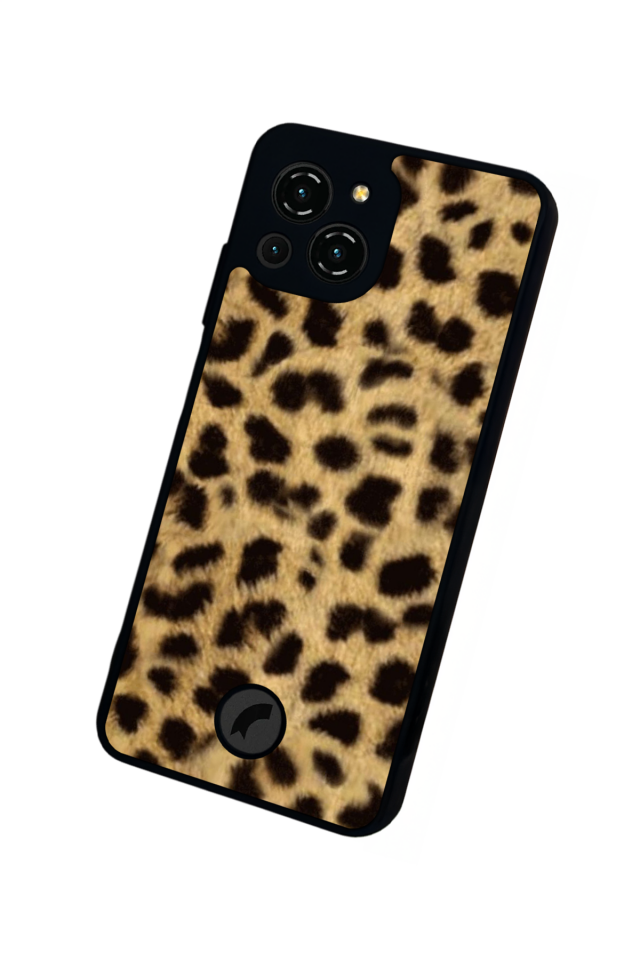 Reeder S23 Pro Max Uyumlu Leopar Tasarımlı Glossy Premium Kılıf