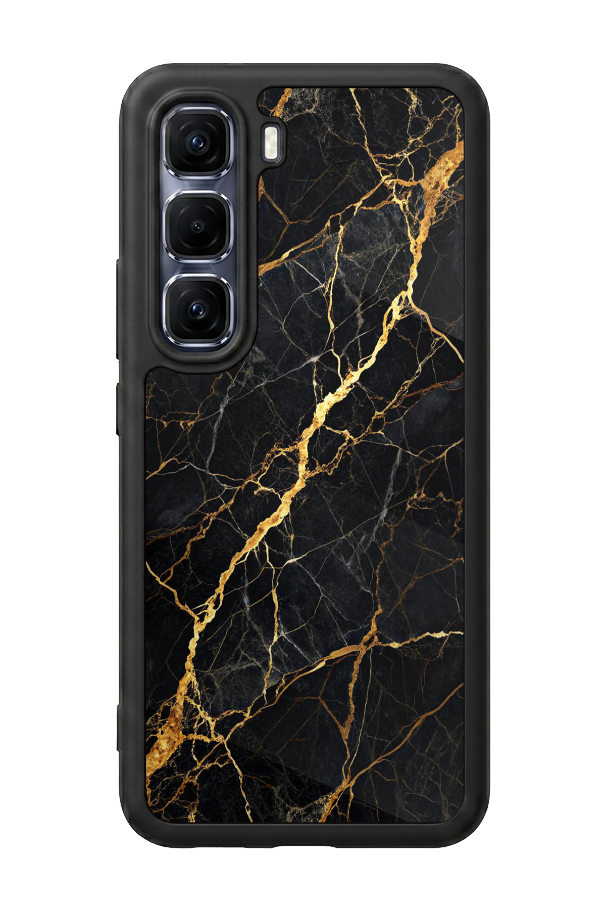 Infinix Hot 60 Pro Plus Uyumlu Mermer Marble Tasarımlı Glossy Premium Kılıf
