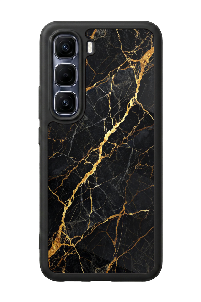 Infinix Hot 60 Pro Plus Uyumlu Mermer Marble Tasarımlı Glossy Premium Kılıf