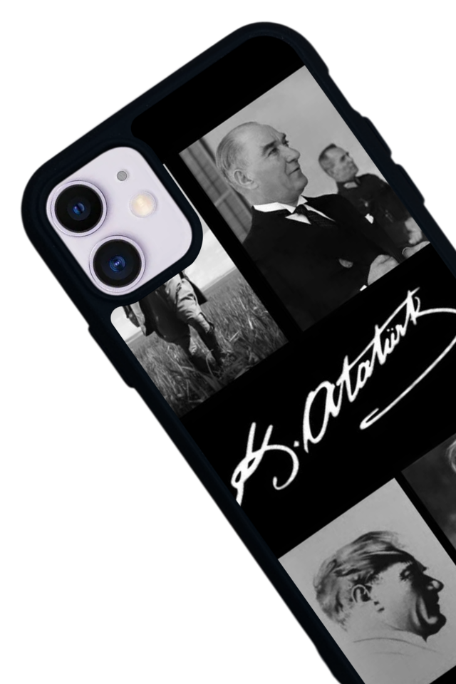 iPhone 11 Uyumlu Mustafa Kemal Ataturk Tasarımlı Glossy Premium Kılıf