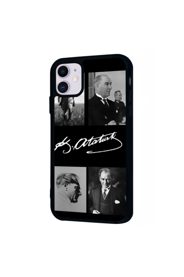 iPhone 11 Uyumlu Mustafa Kemal Ataturk Tasarımlı Glossy Premium Kılıf