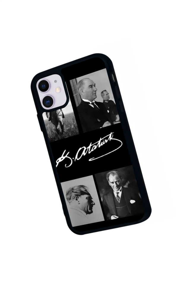 iPhone 11 Uyumlu Mustafa Kemal Ataturk Tasarımlı Glossy Premium Kılıf