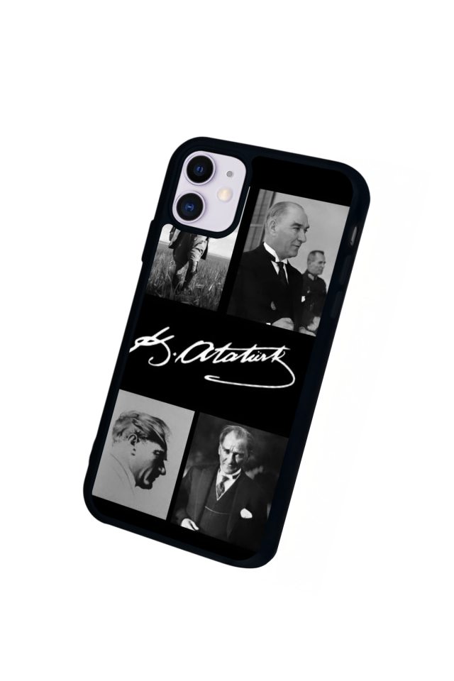 iPhone 11 Uyumlu Mustafa Kemal Ataturk Tasarımlı Glossy Premium Kılıf