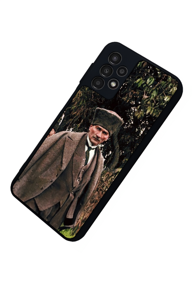 Samsung Galaxy A13 Uyumlu Mustafa Kemal Ataturk Tasarımlı Glossy Premium Kılıf