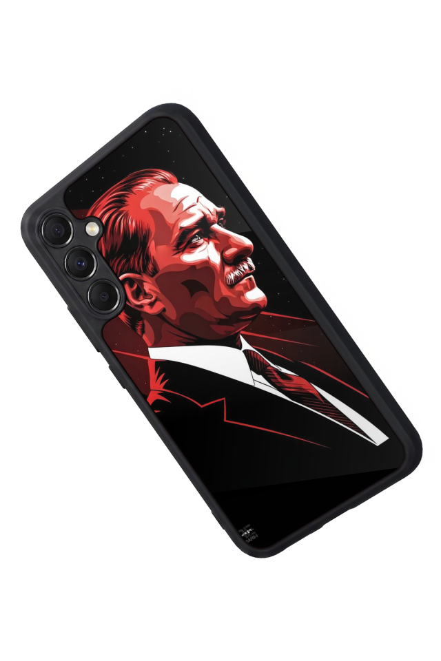 Samsung Galaxy M34 Uyumlu Mustafa Kemal Ataturk Tasarımlı Glossy Premium Kılıf