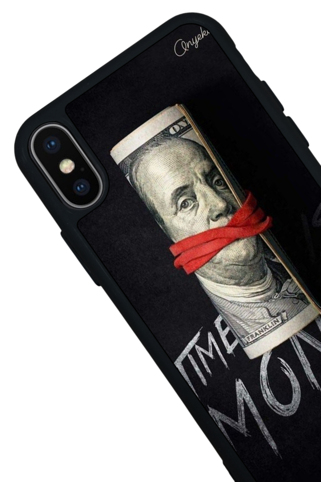 iPhone X/ XS Uyumlu Para Tasarımlı Glossy Premium Kılıf
