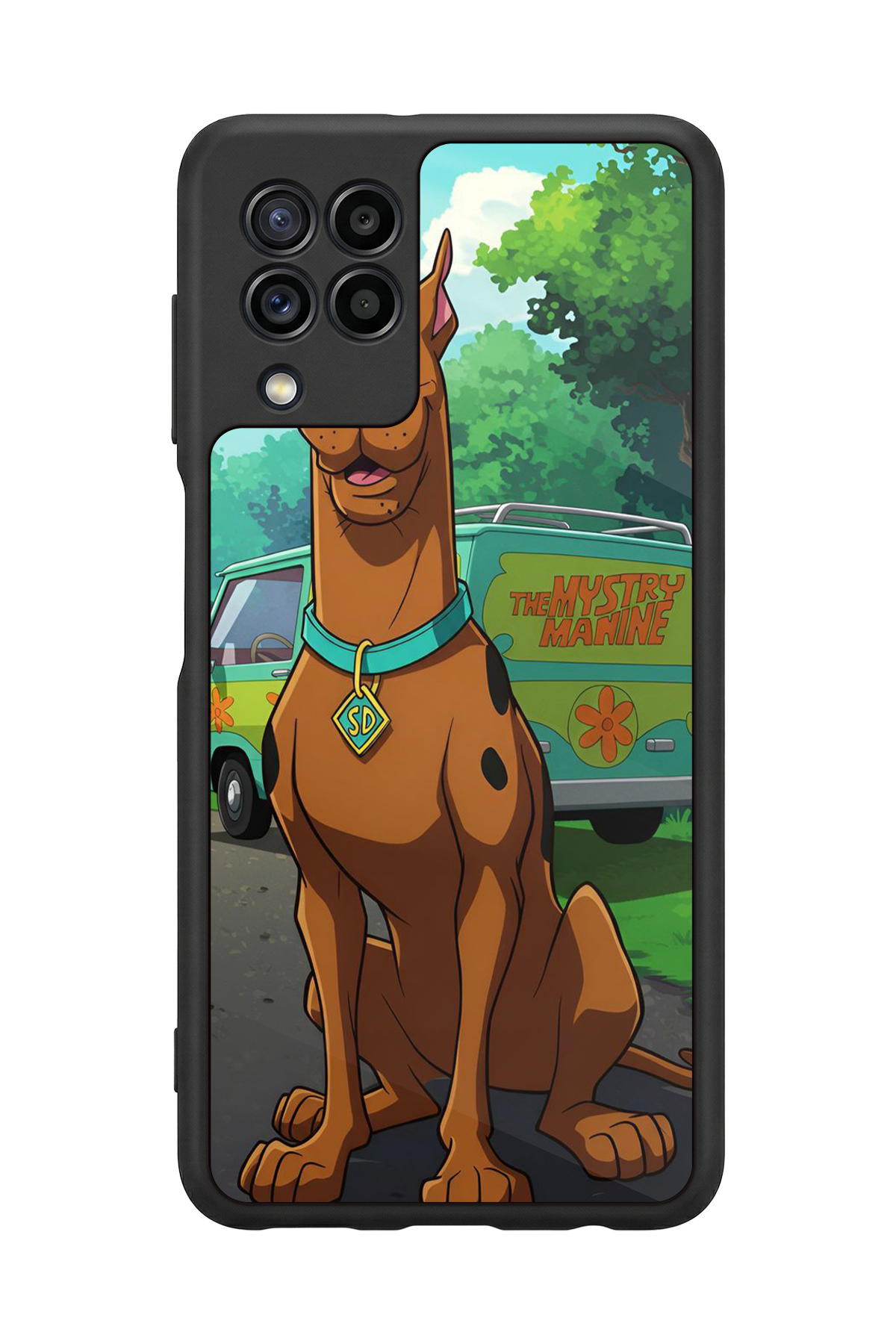 Samsung Galaxy M32 Uyumlu Scooby Doo Tasarımlı Glossy Premium Kılıf