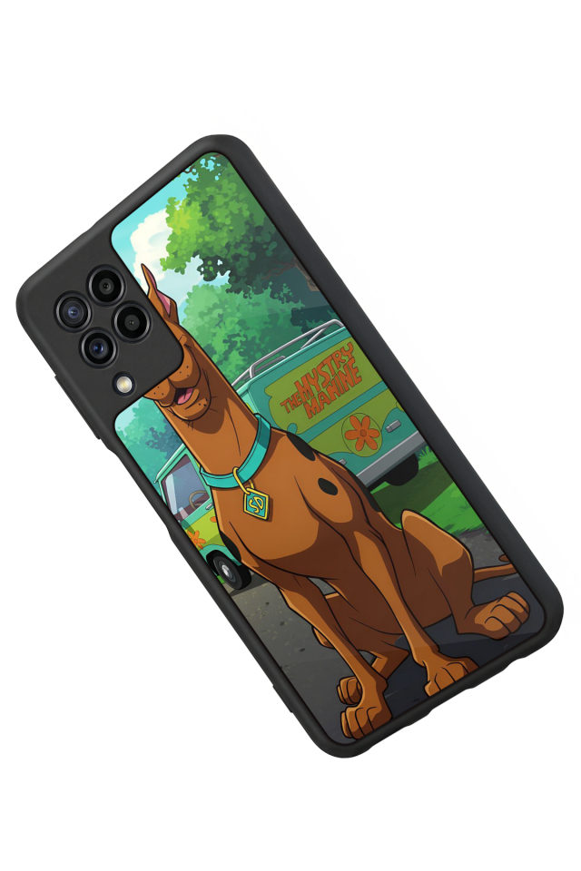 Samsung Galaxy M32 Uyumlu Scooby Doo Tasarımlı Glossy Premium Kılıf