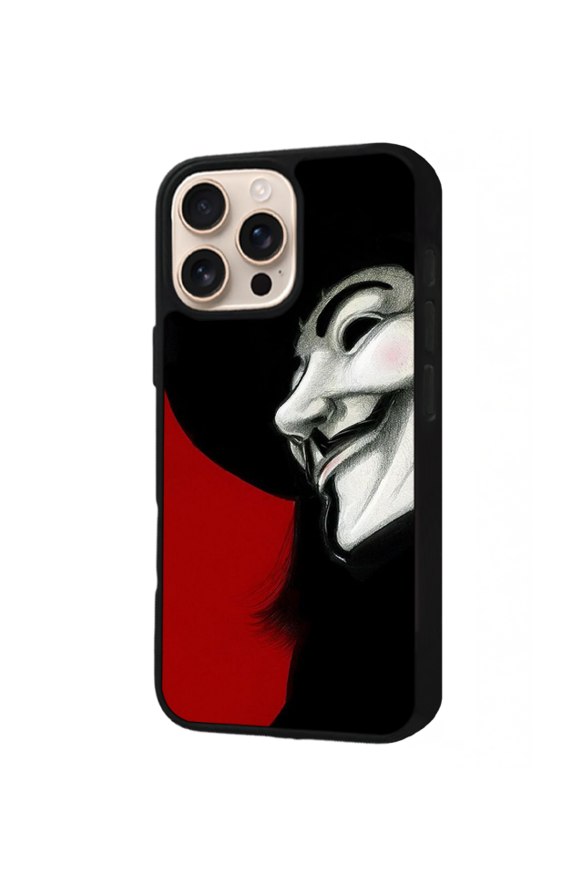 iPhone 15 Pro Uyumlu Vendetta Tasarımlı Glossy Premium Kılıf