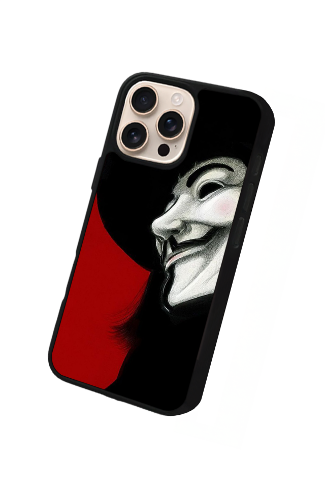iPhone 15 Pro Uyumlu Vendetta Tasarımlı Glossy Premium Kılıf