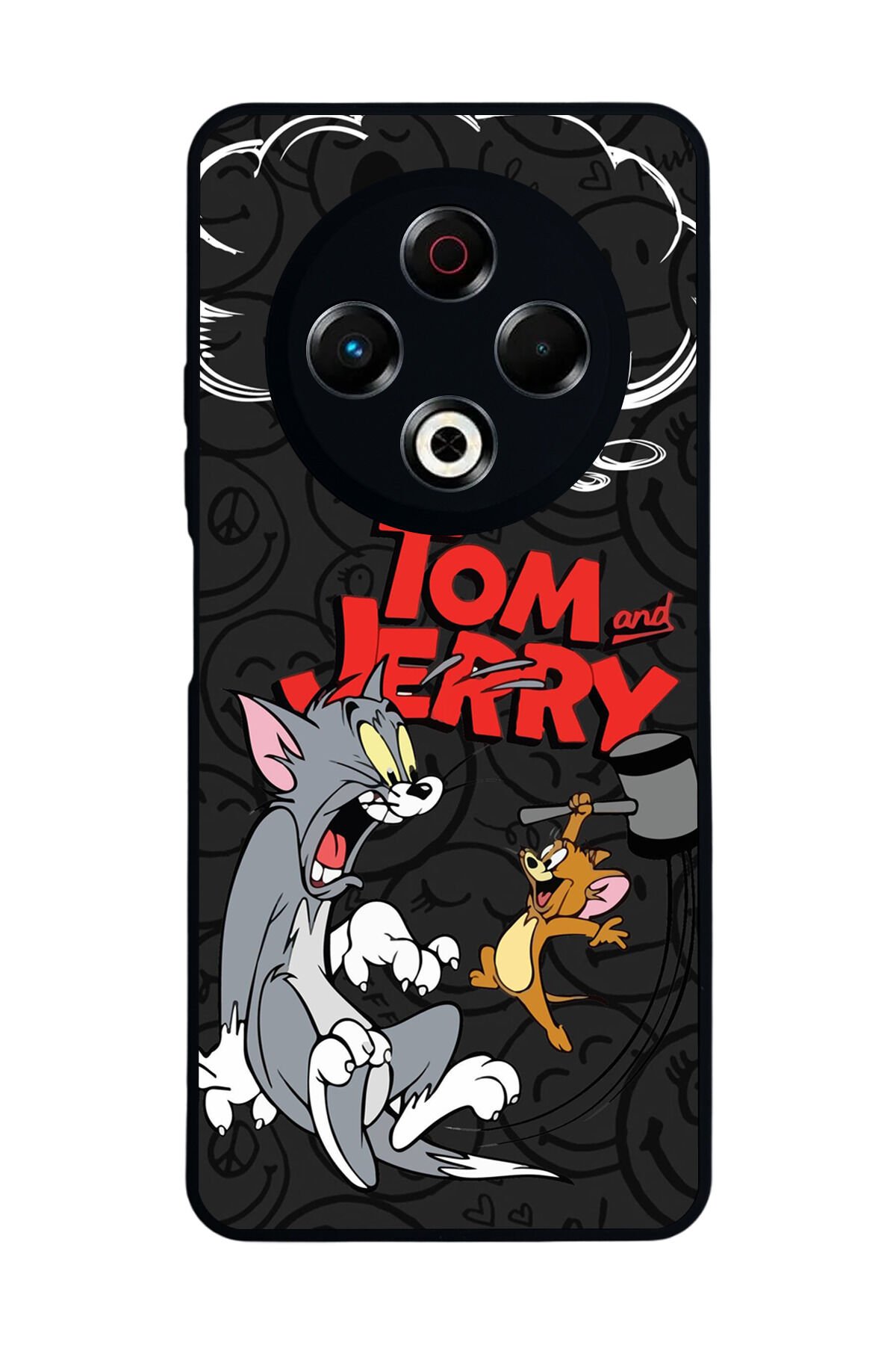 Tecno Spark 30 Uyumlu Tom And Jerry Tasarımlı Glossy Premium Kılıf