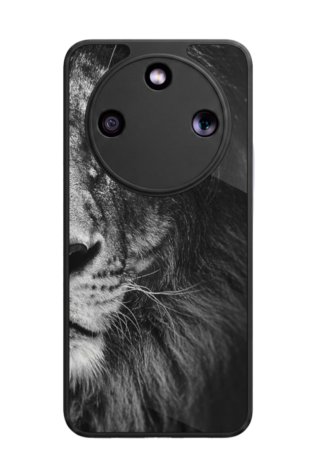 Honor Magic 8 Lite Uyumlu Aslan Tasarımlı Glossy Premium Kılıf